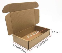 Small Cardboard Shipping Box Mailers 7 x 4.3 x 1.6 Inch Corrugated Packaging …