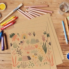 50 Pack 11×14 Inch Brown Corrugated Cardboard Sheets Flat Cardboard Sheets fo…