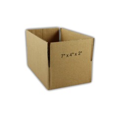 50 7x4x2 “EcoSwift” Brand Cardboard Box Packing Mailing Shipping Corrugated