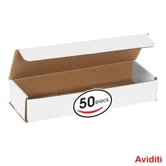 BOX USA Mailer Boxes Medium 12″L x 4″W x 2″H 50-Pack – Corrugated Cardboard Box
