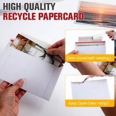 60 Pack Rigid Mailers, 7″x4.35″ Trading Card Shipping Envelopes for Collector…