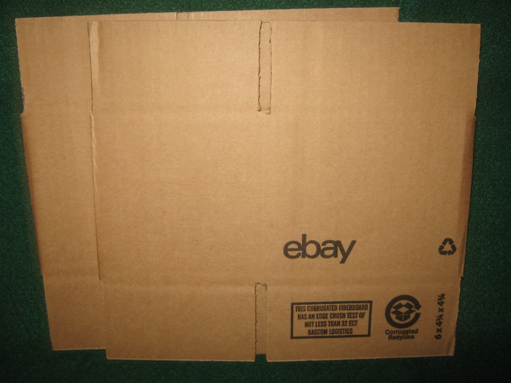 (2) eBay Shipping Boxes w/LOGO (6″x4.75″x4.75″s) NEW + Bandana (21″x21″)