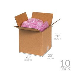 UOFFICE Corrugated Boxes 20″ x 20″ x 20″ Cube – 10 Shipping Boxes