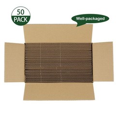 50 Pack Brown Corrugated Cardboard Sheets 8″L x 10″W, Flat Kraft Sheet for DI…