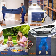 Moving Blankets 40 x 72in Heavy Duty Packing Blankets for Furniture Moving Wr…