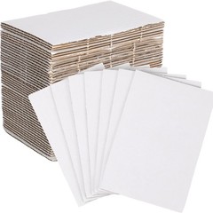 50 Pack Corrugated Cardboard Sheets Flat Hard Cardboard Inserts Back to Schoo…
