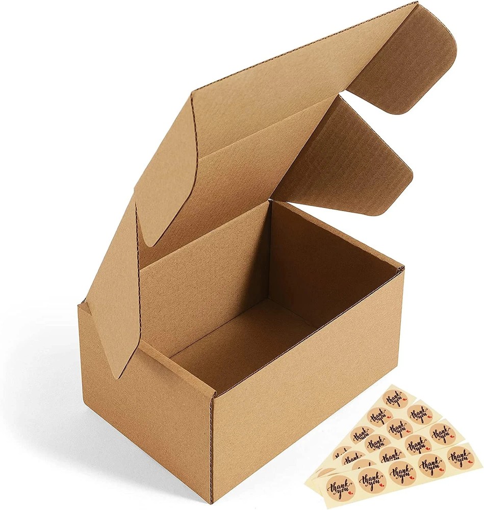 6X4X3 Shipping Boxes Small Corrugated Cardboard Box – 25 Pack Brown Mailing Boxe