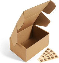 6X4X3 Shipping Boxes Small Corrugated Cardboard Box – 25 Pack Brown Mailing Boxe