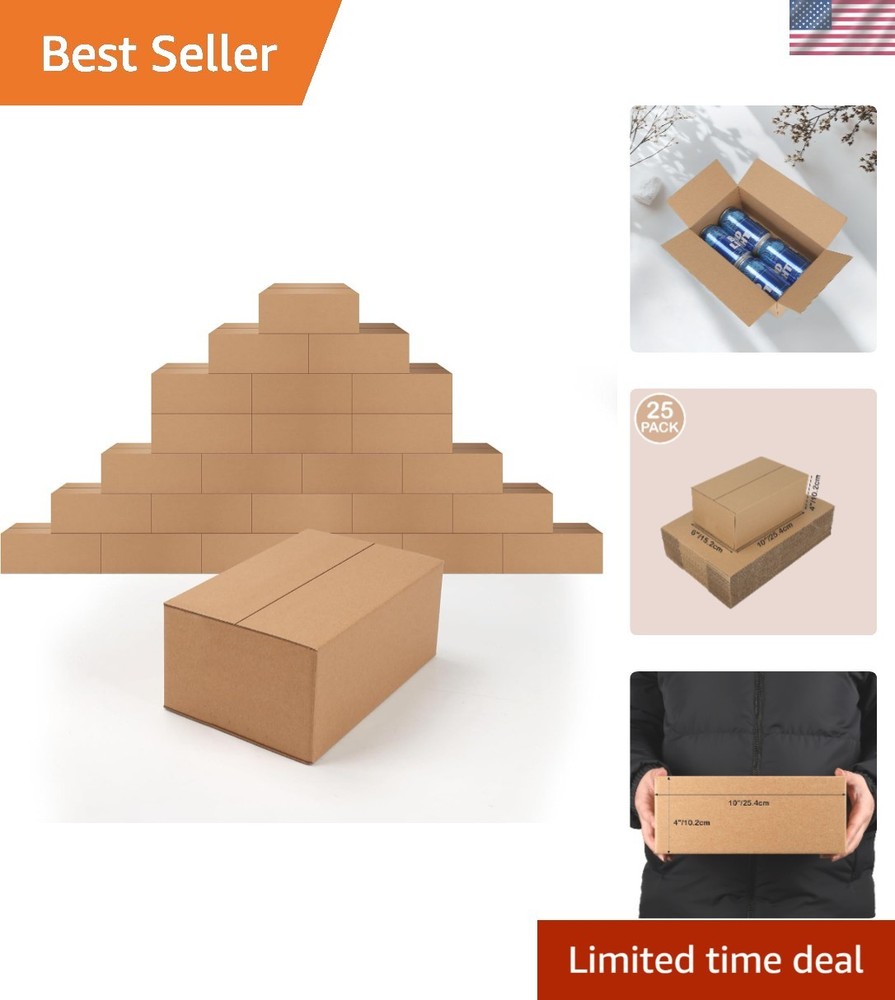 Brand New Shipping Boxes 10x6x4 Inch Cardboard 25 Pack