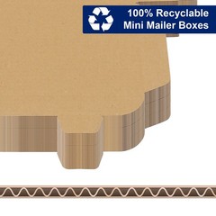 50pcs 8.7 “x 4.3” x 1 “(22x11x2.5cm) thickness 1.8mm aircraft box corrugated