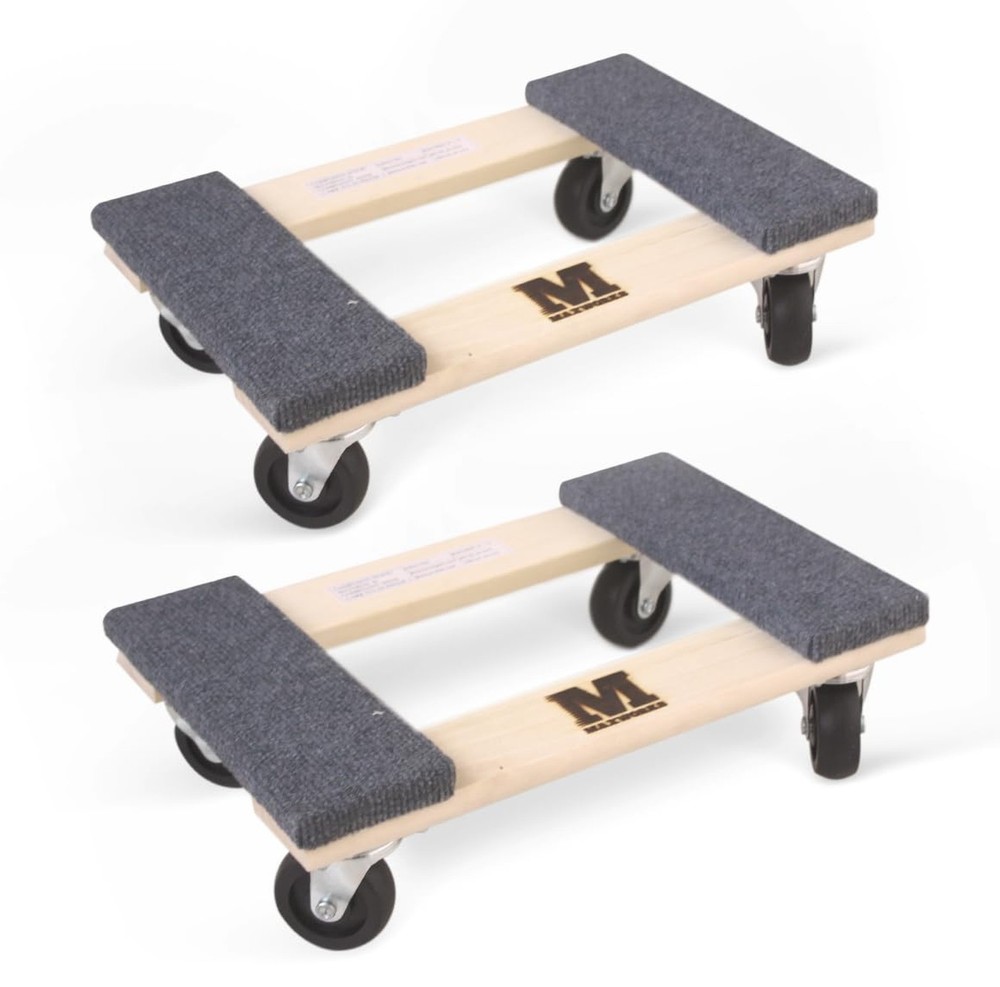 MaxWorks 50856 1320 lbs. Capacity 18 in. x 12 in. Hardwood Furniture Moving D…