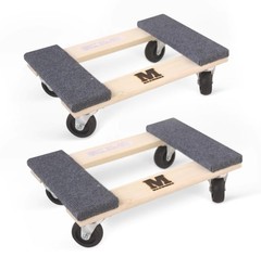 MaxWorks 50856 1320 lbs. Capacity 18 in. x 12 in. Hardwood Furniture Moving D…