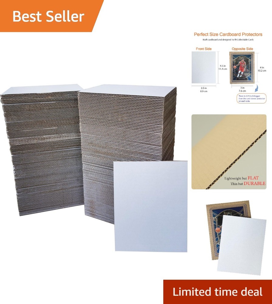 Bulk 200 Count Lightweight Flat Cardboard Inserts 3.5×4.5 Inch – Quality