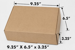 50 Pieces 9″ x 6″ x 3″ Corrugated Security Shipping Box NO TAPE REQUIRED Boxes