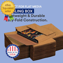 Flat Mailer Shipping Boxes 18″L X 12″W X 2″H Large 50-Pac Corrugated Cardboard