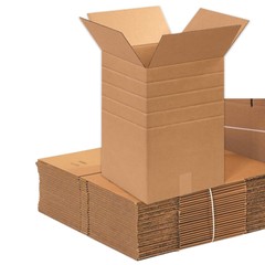 25 12″ x 12″ x 18″ Multi-Depth Corrugated Boxes