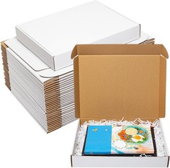 White Corrugated Mailers MANY SIZES 20-60 Pack Shipping Packing Boxes Box Mailer
