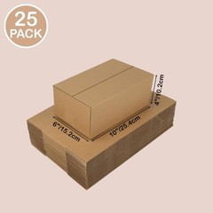 10x6x4 inches Shipping Boxes Small Cardboard Boxes for Packing, Moving, Maili…
