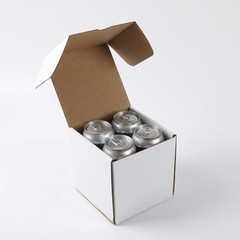 30 Pack 5X5X5 White Small Shipping Boxes, 5 X 5 X 5 Corrugated Cardboard Box for