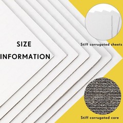 Quality 50 Pack White Cardboard Inserts 8×10 – Ideal for Mailing & Art Projects