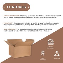 9 x 5 x 5″ Corrugated Boxes ECT-32 Brown Shipping/Moving/Packing Boxes 25/Bundle