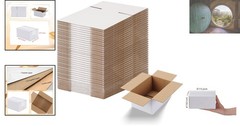 40 Pack Corrugated Cardboard Boxes 6x4x3 – Ideal for Gift and Mailing Needs