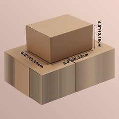 Brand New 40 Pack 8x6x4 Inches Cardboard Shipping Boxes