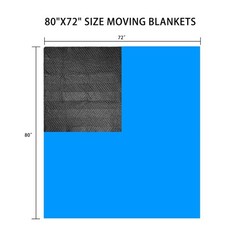 Moving Blanket 80 x 72 inches, Quilted Moving Blankets Heavy Duty Moving Padd…