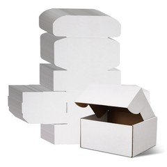 8x6x4 Shipping Boxes 30 Pack White Small Cardboard Packing Boxes Mailing