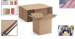 Brand New Cardboard Box Mailers 25 Pack Brown Cube Corrugated Small Shipping …