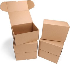 Lightweight 10x7x5 Cardboard Shipping Boxes – 6 Pack for Easy Assembly & Storage