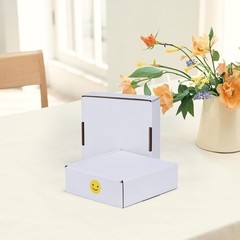 Brand New 6x6x2 Inches Shipping Boxes Set of 25 White Cardboard Literature Ma…