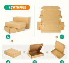 Shipping Boxes Small Cardboard Box Mailers 75PCS 7.8×5.5×1.5 US seller
