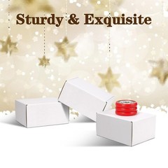 8x6x4 Shipping Boxes 30 Pack White Small Cardboard Packing Boxes Mailing