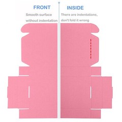Orange Shipping Box L10.5xW6.3xH2 inch Hard Corrugated Cardboard Gift Wrap