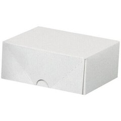 4 3/4 x 3 1/2 x 2″ Stationery Folding Cartons, White 200/Case
