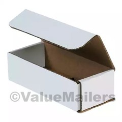 100 – 9 x 3 x 3 White Corrugated Shipping Mailer Packing Box Boxes
