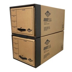 UOFFICE Quick Stack Drawer File Boxes, 24″ x 12.5″ x 10.5″, 2 Pack