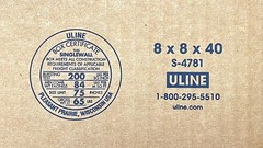 8″ x 8″ x 40″ CARDBOARD BOX – 200 lb – SINGLE BOX – TALL
