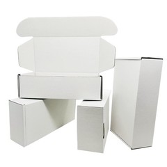 Small White Box 5 x 3 x 1 Inch 50 Pack Recyclable Corrugated Gift Mailers Sto…