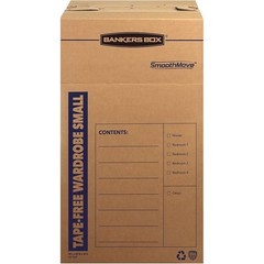 Portable Cardboard Clothes Moving Solution W/ Hanging Bars & Reinforced Handles
