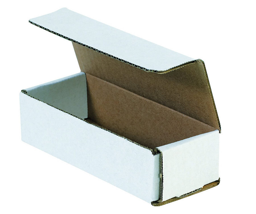 7 1/2×3 1/2×3 1/4 White Corrugated Shipping Mailers Packing Box Folding 50 pack