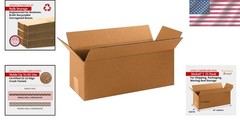 Wide Opening Kraft Corrugated Boxes 16″L x 6″W x 6″H, Eco-Friendly Pack of 25
