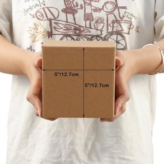 Brand New 40 Pack Small Brown Cardboard Shipping Boxes 5x5x5
