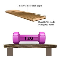 50 PCS White Corrugated Cardboard Sheets 11×14 Inch Rigid Divider Inserts