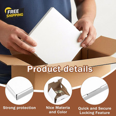 50 Pcs CD Mailer Boxes, 5 5/8″ X 5″ X 7/16″ CD Shipping Sleeves Cardboard