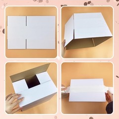 12-Pack 9x6x4 White Corrugated Shipping Boxes – Ideal for Small Business & Gifts