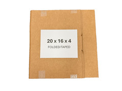 20″ x 16″ x 4″ CARDBOARD BOX – 200 lb – SINGLE BOX