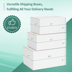 30 Pack Small Shipping Boxes Assorted Sizes, 8x6x4 & 9x6x4 & 10x7x5 10 PCS Ea…