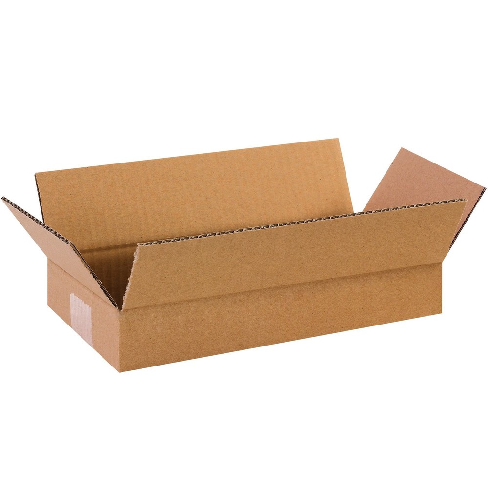 PARTNERS BRAND 12 x 6 x 2 Corrugated Cardboard Boxes, Long 12L x 6W x 2H, Pack o